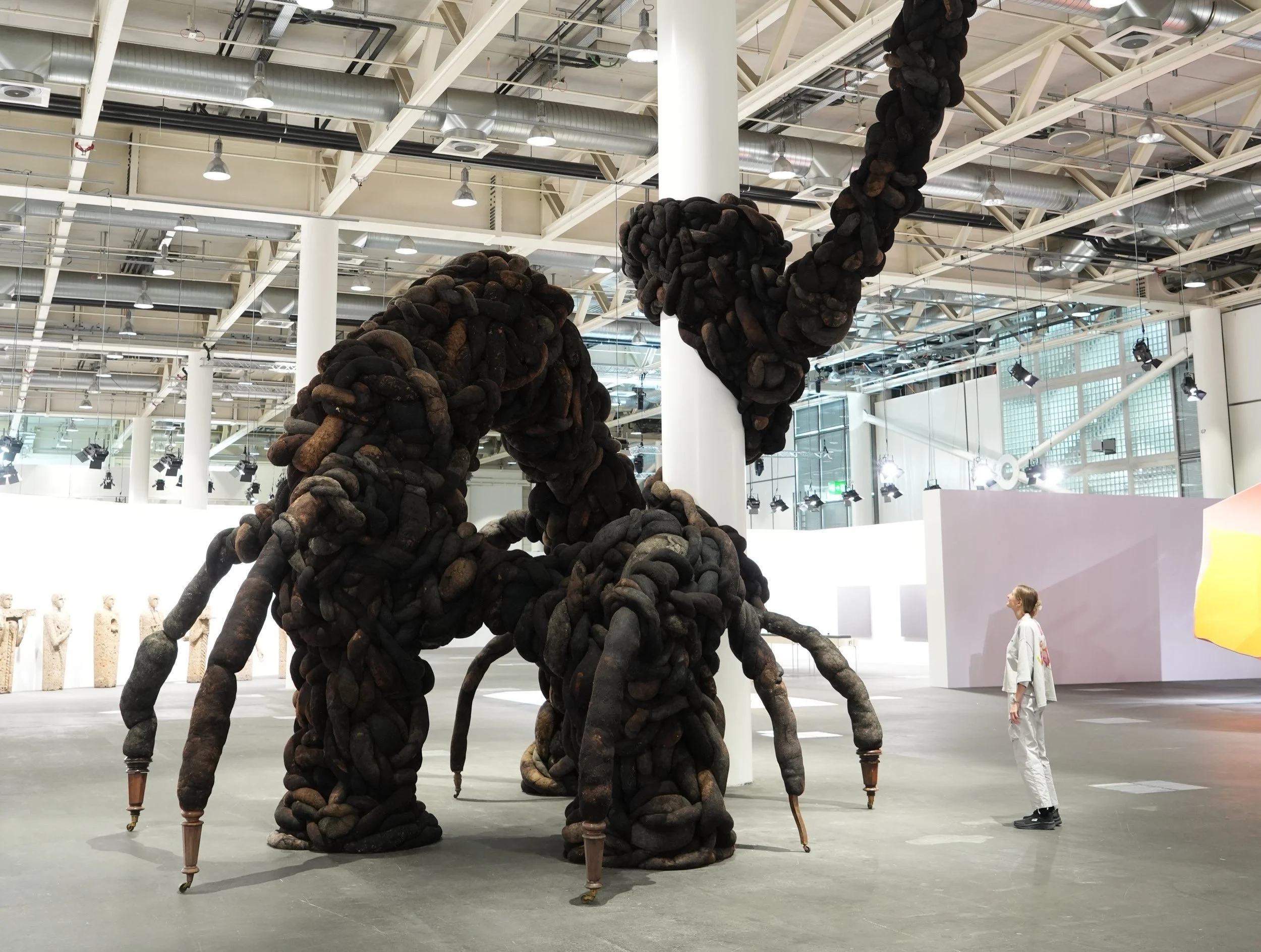 Nicola Turner installation view, textile sculpture detail